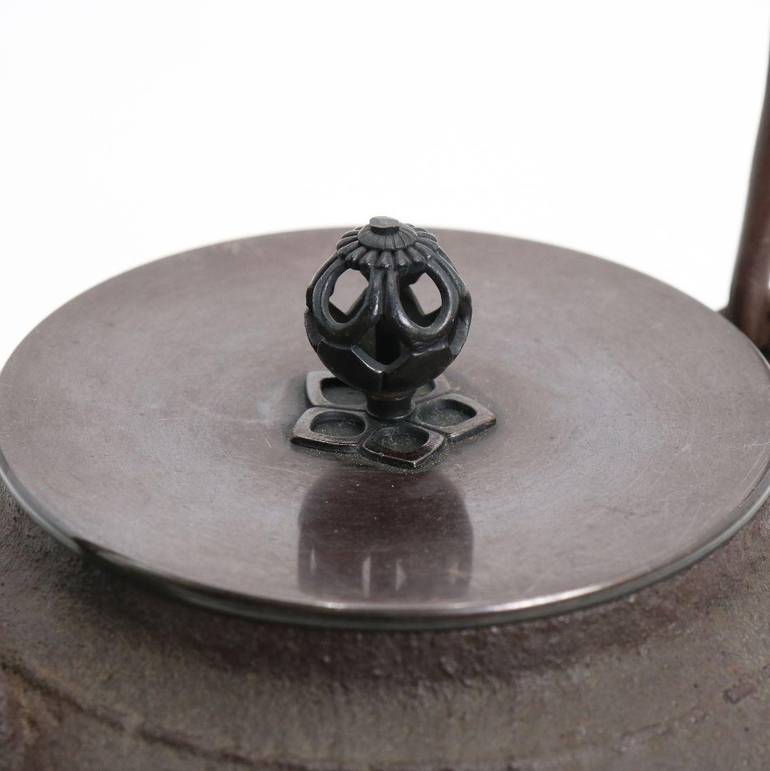 Kikuchi Masamitsu Shingata Tetsubin Iron Kettle for Sencha with Original Box