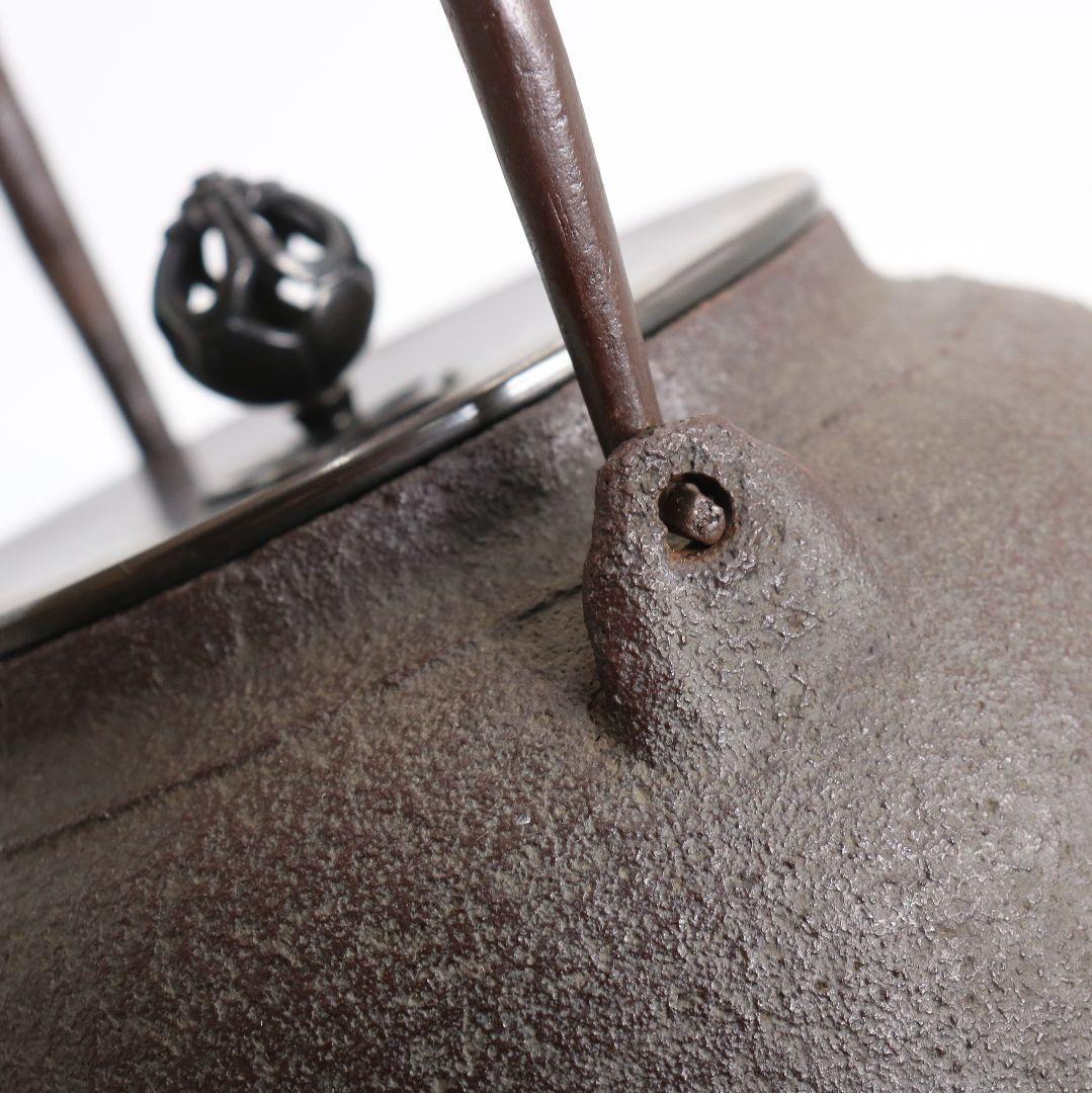 Kikuchi Masamitsu Shingata Tetsubin Iron Kettle for Sencha with Original Box