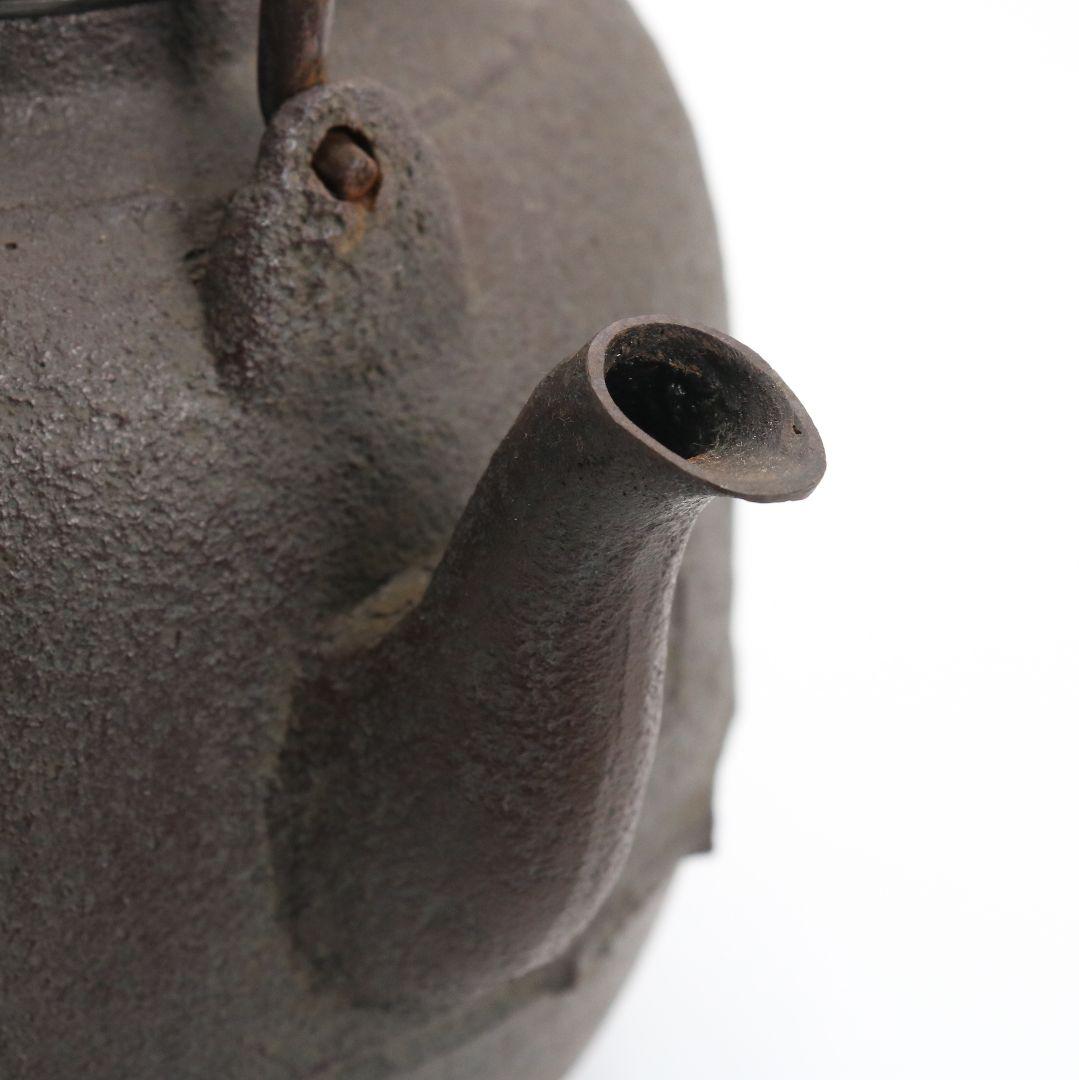Kikuchi Masamitsu Shingata Tetsubin Iron Kettle for Sencha with Original Box
