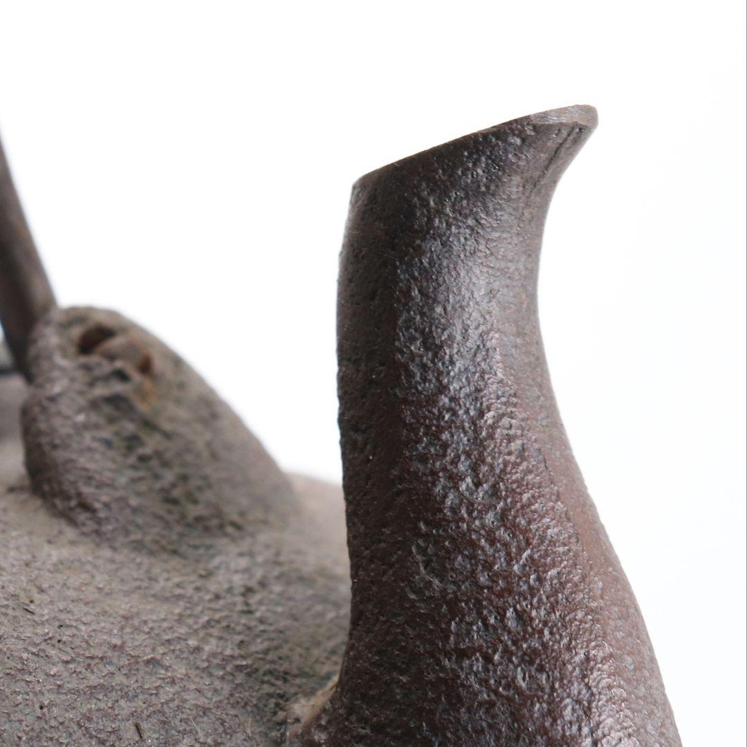 Kikuchi Masamitsu Shingata Tetsubin Iron Kettle for Sencha with Original Box