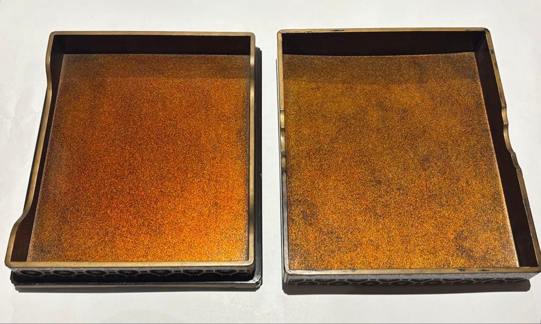 Ofumi Box Urushi Lacquer Gold Maki-e, Edo Period, Jodo Shinshu Buddhism, Approx. 30.5 x 16 x 6.5 cm