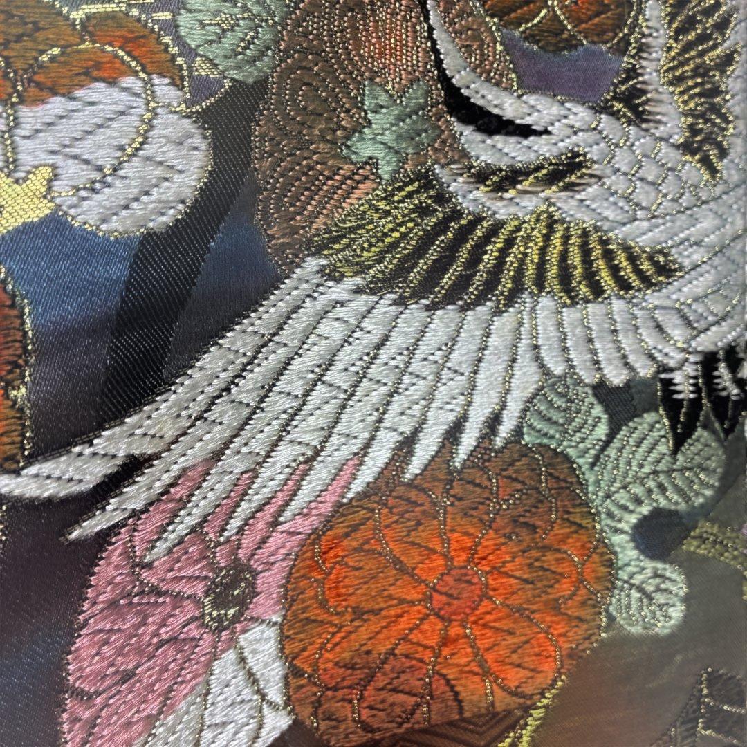 Uchikake Iro-Uchikake Wedding Kimono Pure Silk Nishijin-ori Gray Four Seasons Flowers