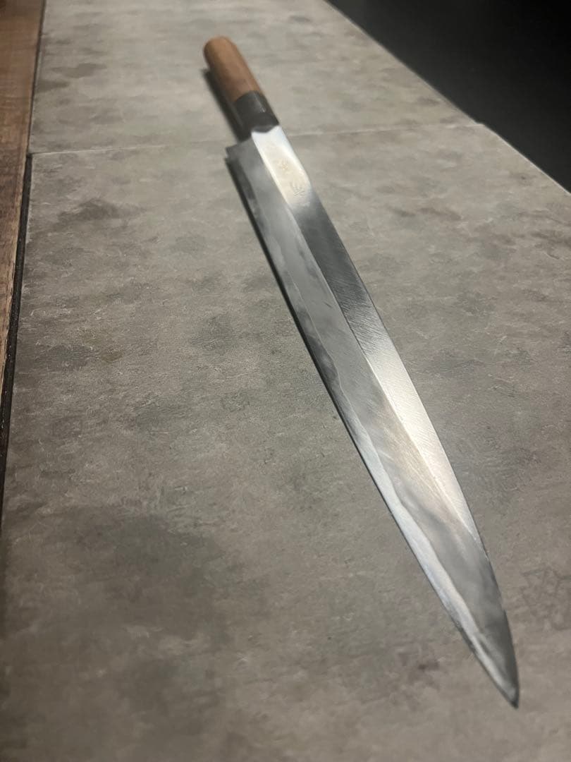 Aritsugu Yanagiba Sashimi Knife Single Bevel Wooden Handle 33 cm