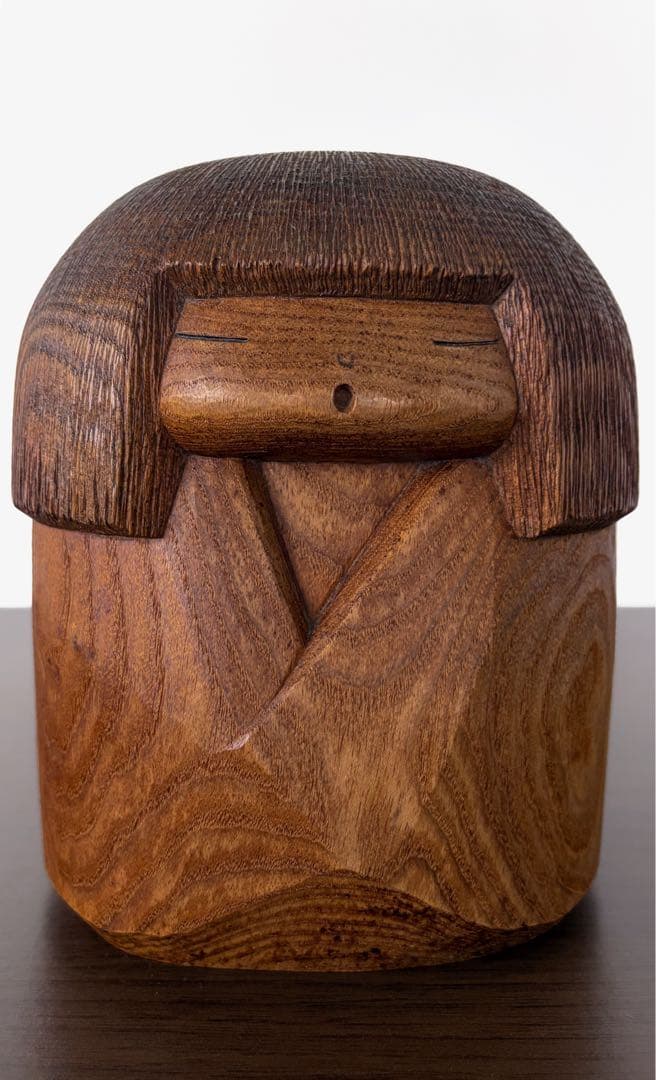 Sosaku Kokeshi Wooden Doll by Murakami Kenichi Yamagata Mingei Folk Craft