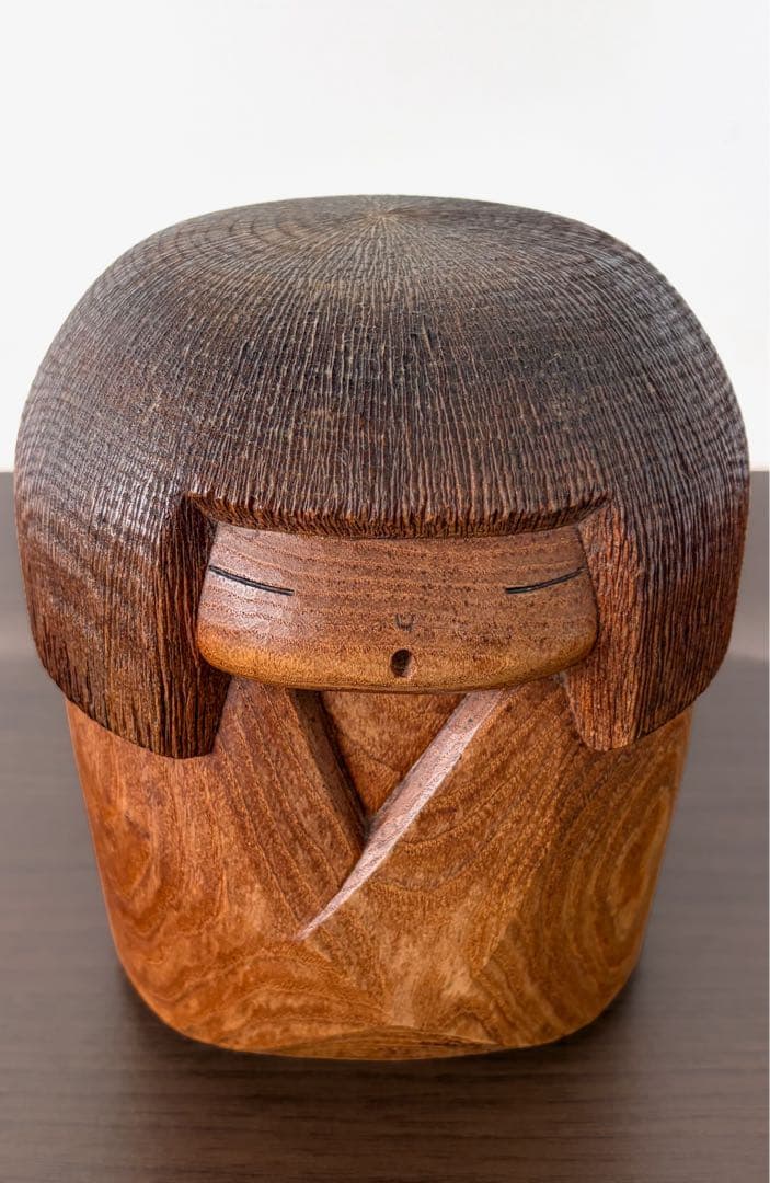 Sosaku Kokeshi Wooden Doll by Murakami Kenichi Yamagata Mingei Folk Craft