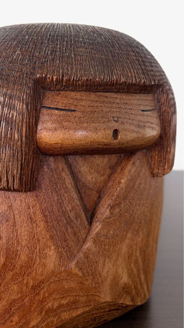 Sosaku Kokeshi Wooden Doll by Murakami Kenichi Yamagata Mingei Folk Craft