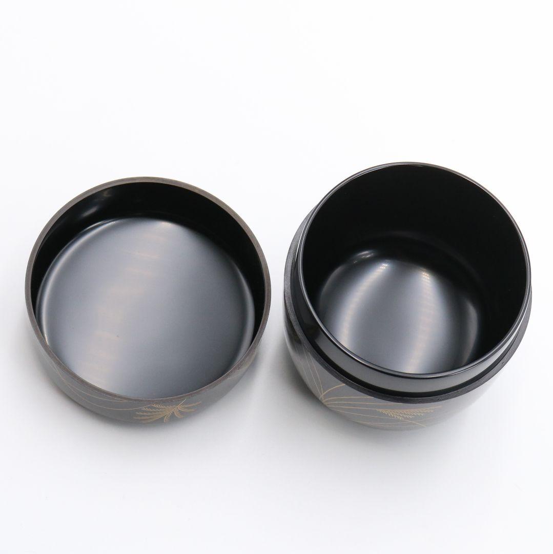 Nakamura Takaya Chu-Natsume Tea Caddy Suzumushi Cricket Gold Maki-e Lacquer