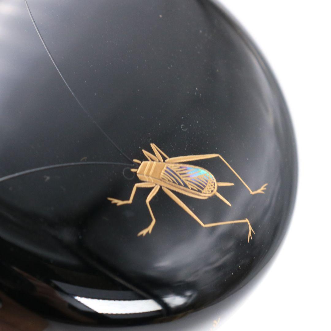 Nakamura Takaya Chu-Natsume Tea Caddy Suzumushi Cricket Gold Maki-e Lacquer