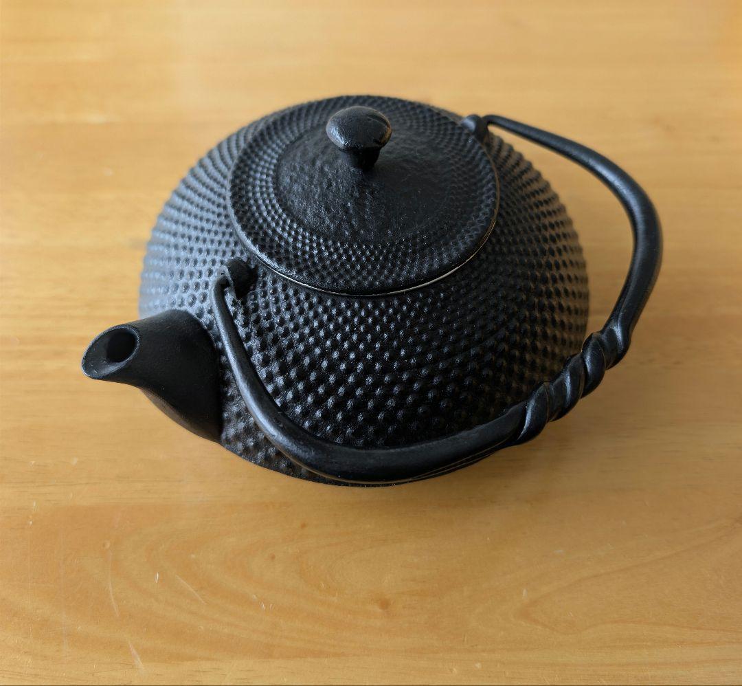 Oitomi Nambu Tekki Cast Iron Teapot & Waste Bowl Set, Signed, with Box