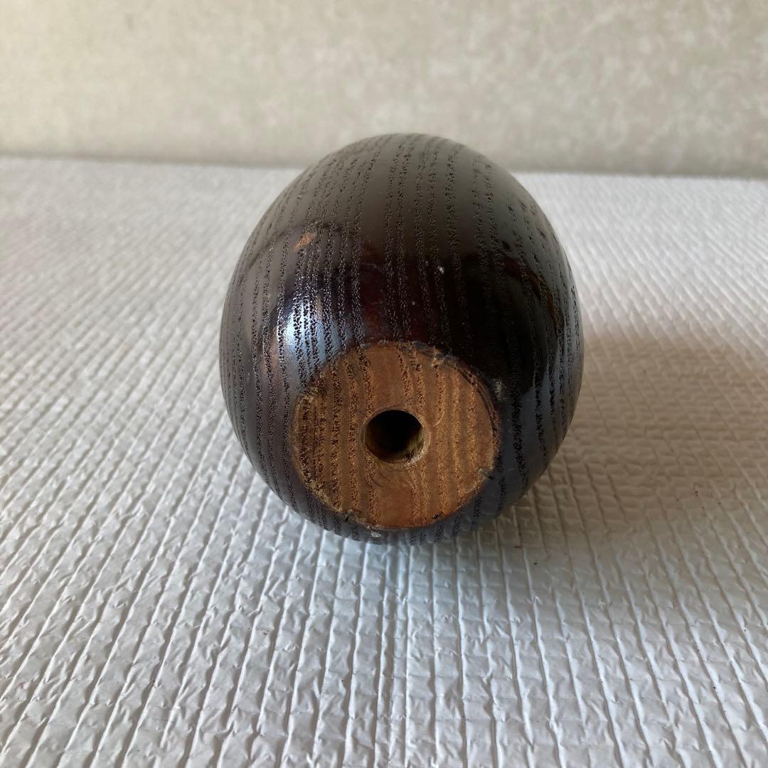 Daruma Daishi Kokeshi Wooden Folk Craft Figures Set of 2 Showa Vintage