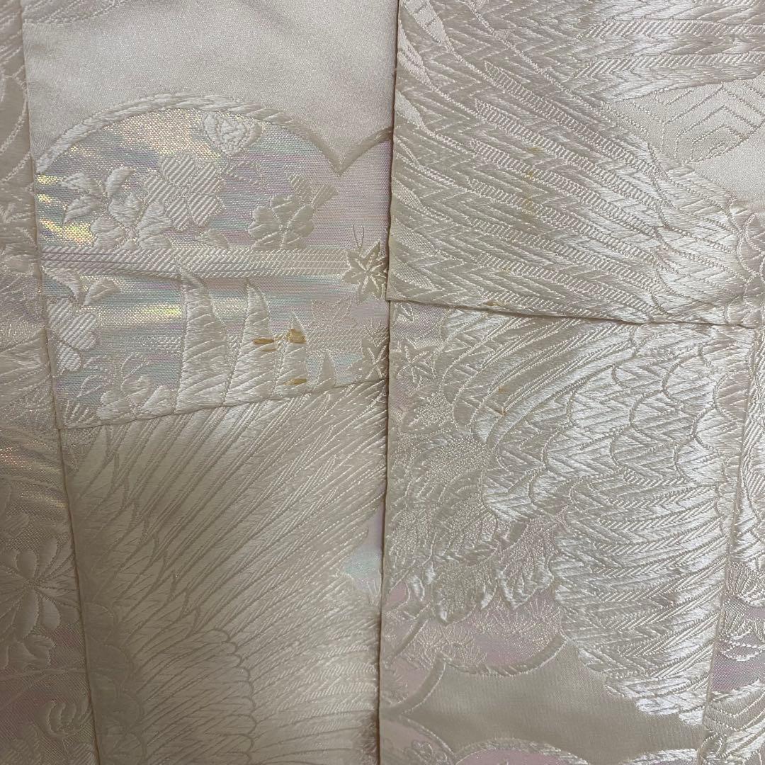 Uchikake Wedding Kimono Shiromuku Silk Karaori Crane White Pink Floral
