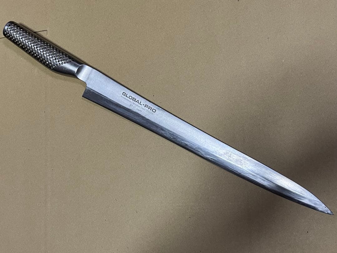 Yoshikin GLOBAL-PRO GP-17 Yanagiba Sashimi Knife, Molybdenum-Vanadium Steel, Discontinued, 30 cm Blade
