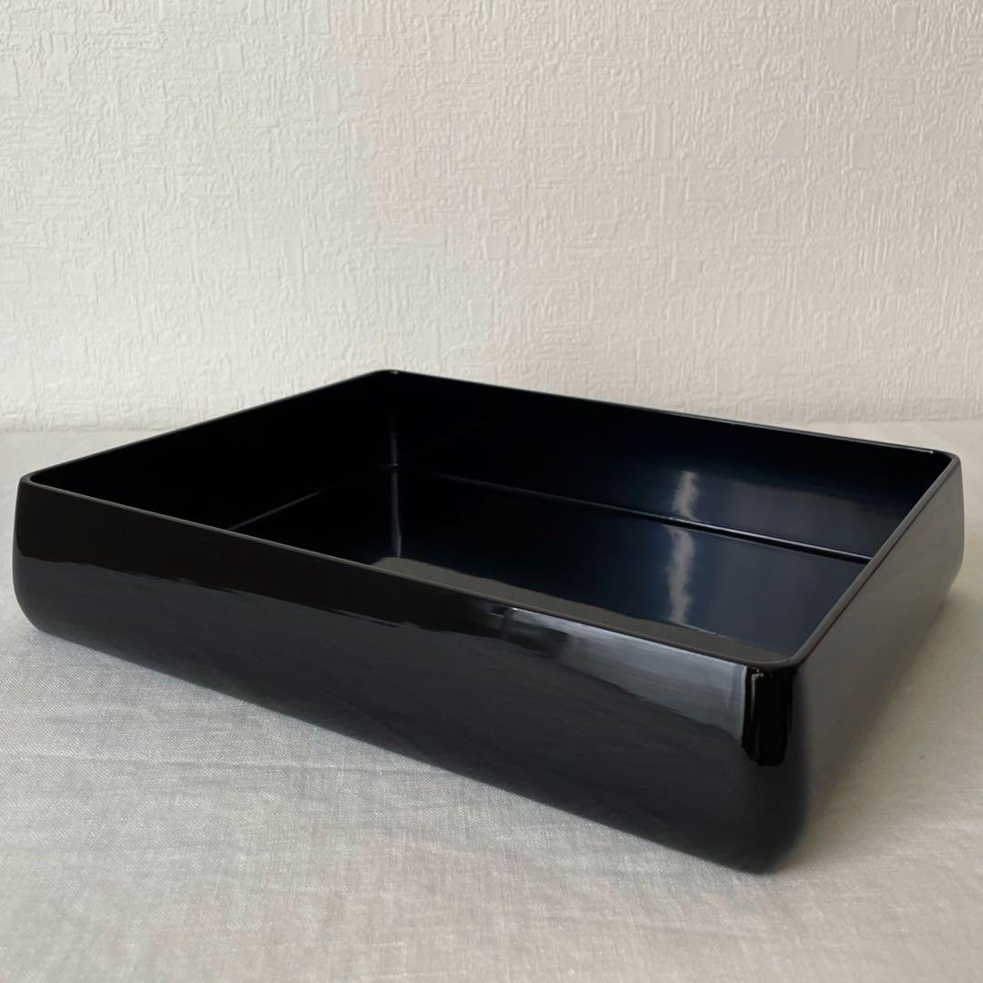 Yamada Heiando Lacquer Document Box with Orchid Maki-e, Bunko Writing Case