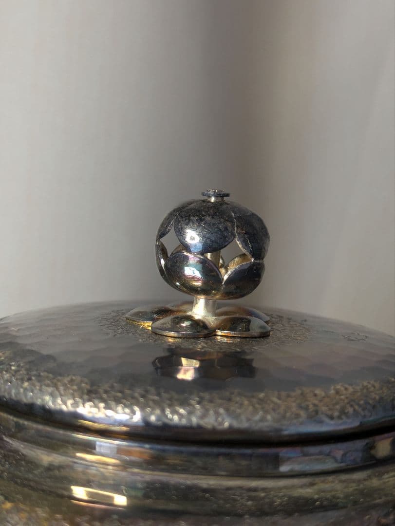 Shuhodo Ginbin Water Kettle Silver-Finish with Hammered Texture, Sencha Tea Tool