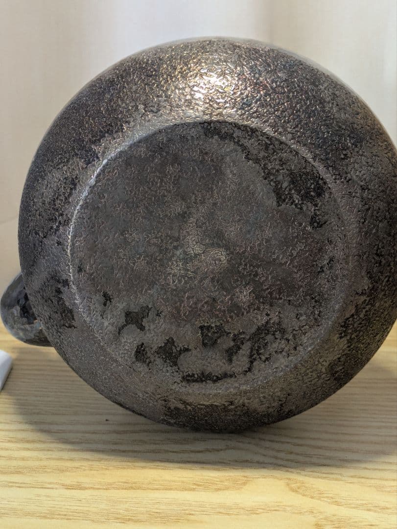 Shuhodo Ginbin Water Kettle Silver-Finish with Hammered Texture, Sencha Tea Tool