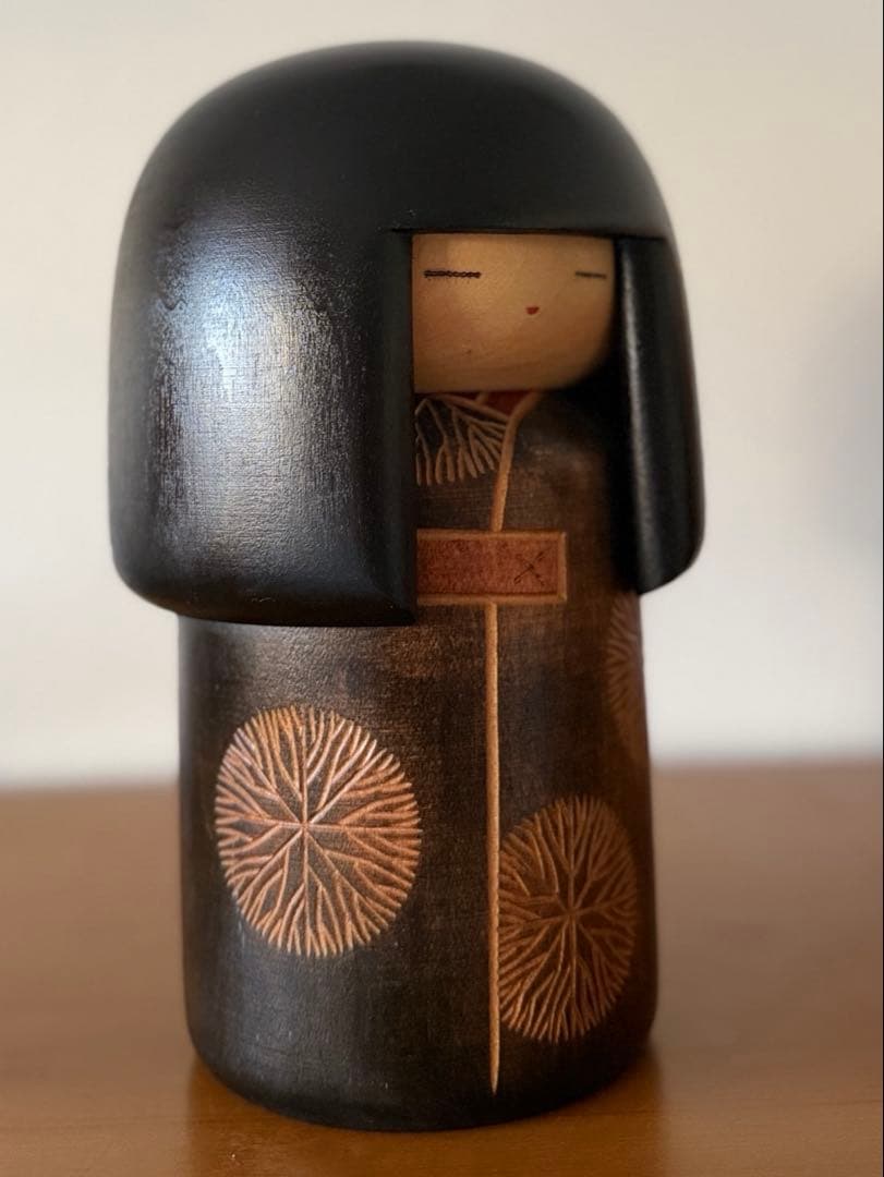 Sekiguchi Sansaku Creative Kokeshi Doll 21 cm Vintage Japanese Wooden Figure