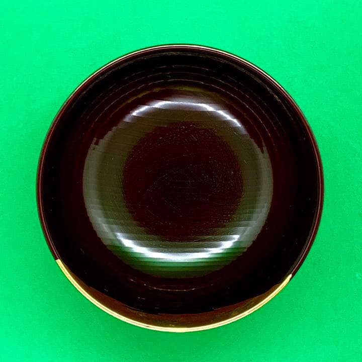 Honkin Maki-e Urushi Lacquer Soup Bowl with Unkin Cherry and Maple Design