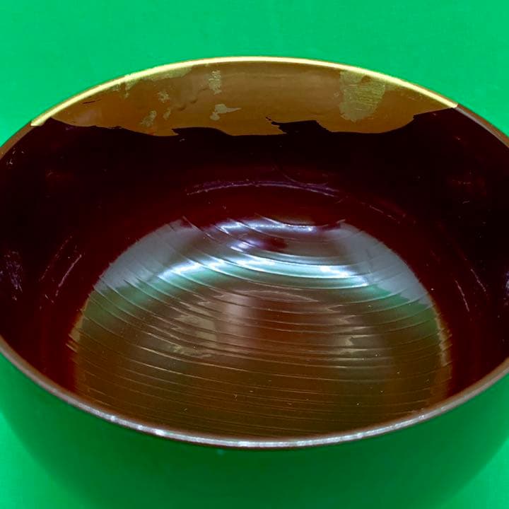 Honkin Maki-e Urushi Lacquer Soup Bowl with Unkin Cherry and Maple Design