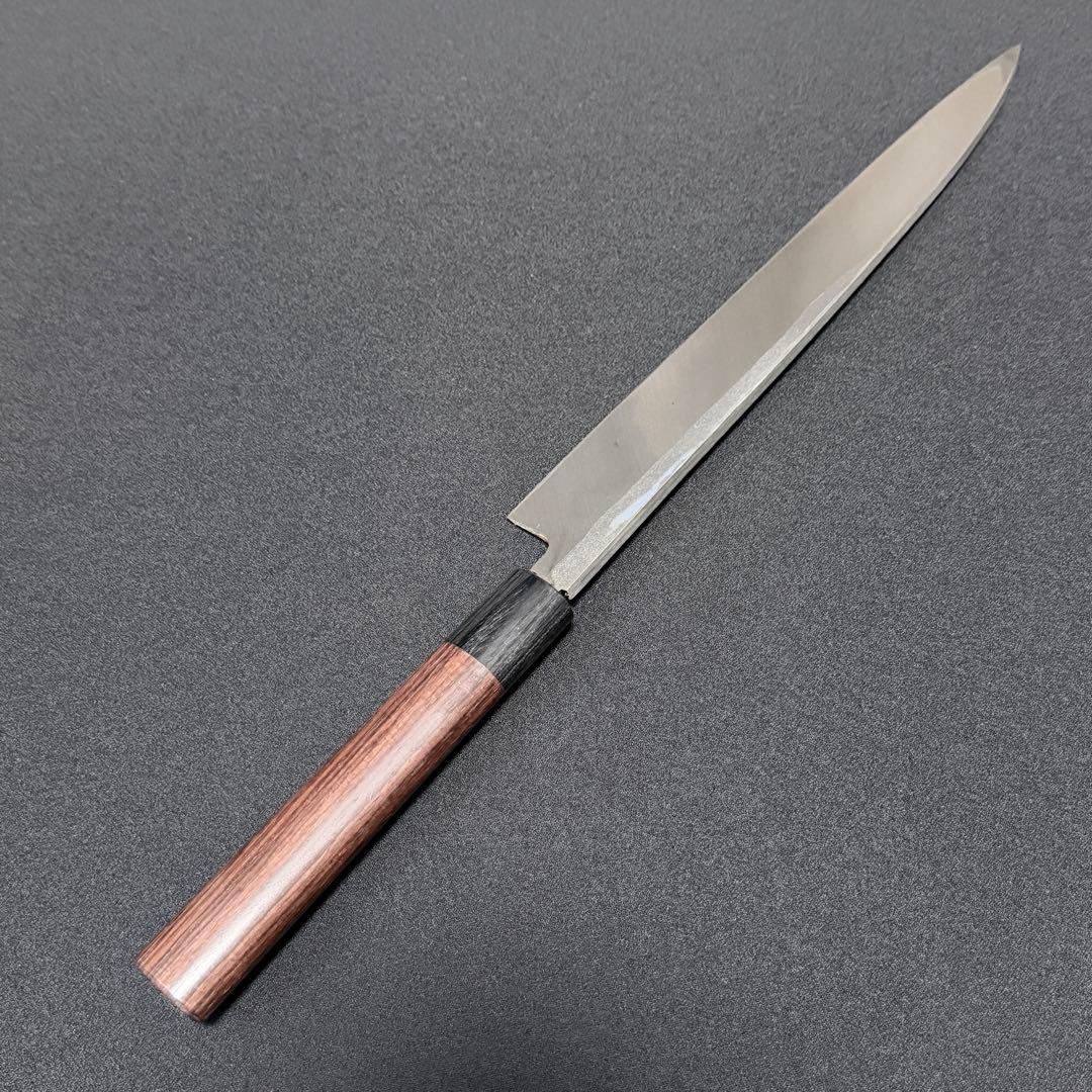 Sensuke Yanagiba Knife Yasuki Aogami No.2 Steel Shitan Shinogi Handle 240mm