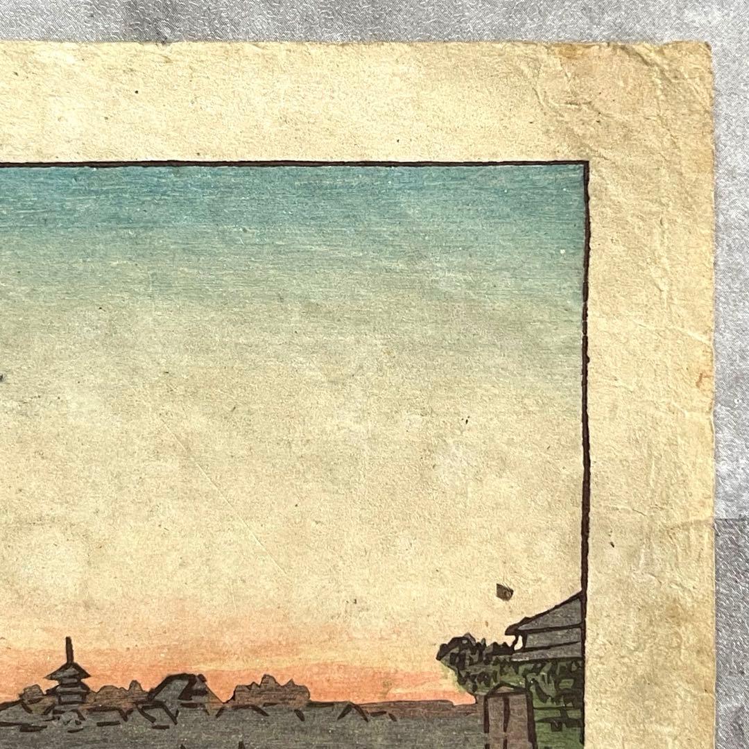 Meiji Woodblock Print by Inoue Yasuji Makurabashi Tokyo Shinga Meisho Zukai Ukiyo-e