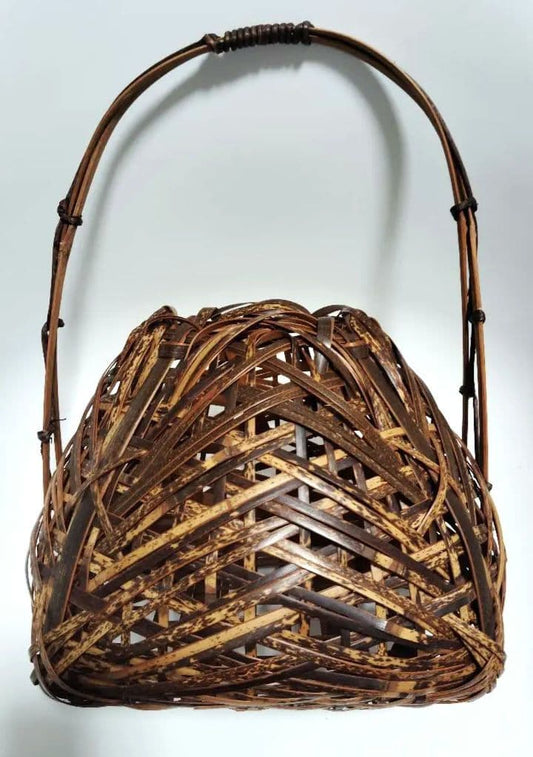 Japanese Bamboo Basket Goma-dake Tea Ceremony Hanakago Flower Basket