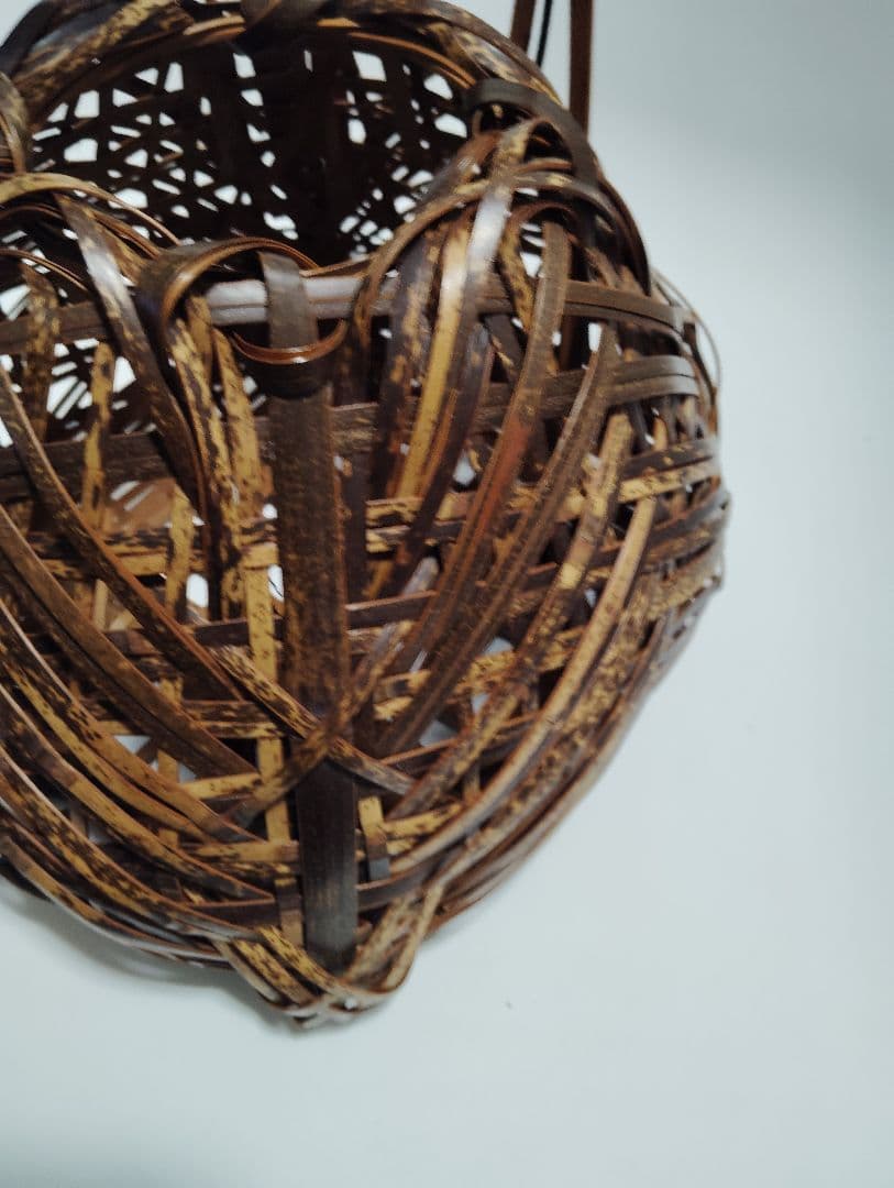 Japanese Bamboo Basket Goma-dake Tea Ceremony Hanakago Flower Basket