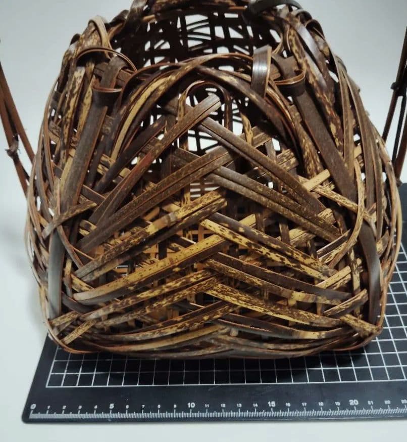 Japanese Bamboo Basket Goma-dake Tea Ceremony Hanakago Flower Basket