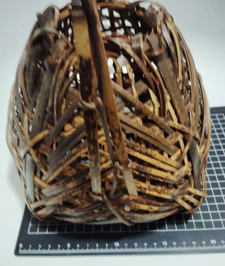 Japanese Bamboo Basket Goma-dake Tea Ceremony Hanakago Flower Basket