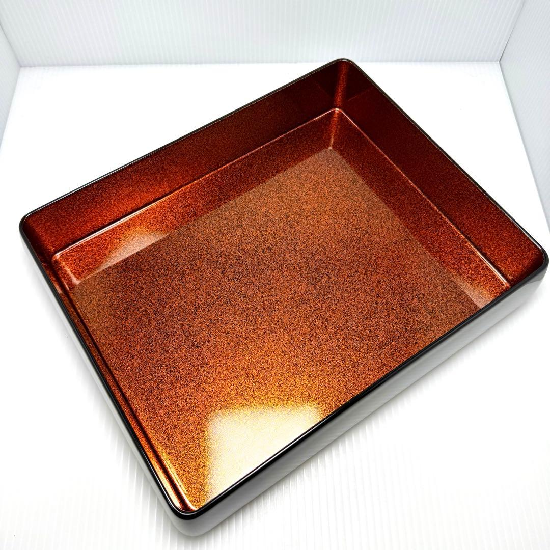 Echizen-nuri Lacquer Document Box (Bunko) with Paulownia Box, Black
