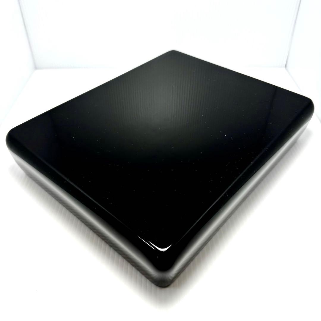 Echizen-nuri Lacquer Document Box (Bunko) with Paulownia Box, Black