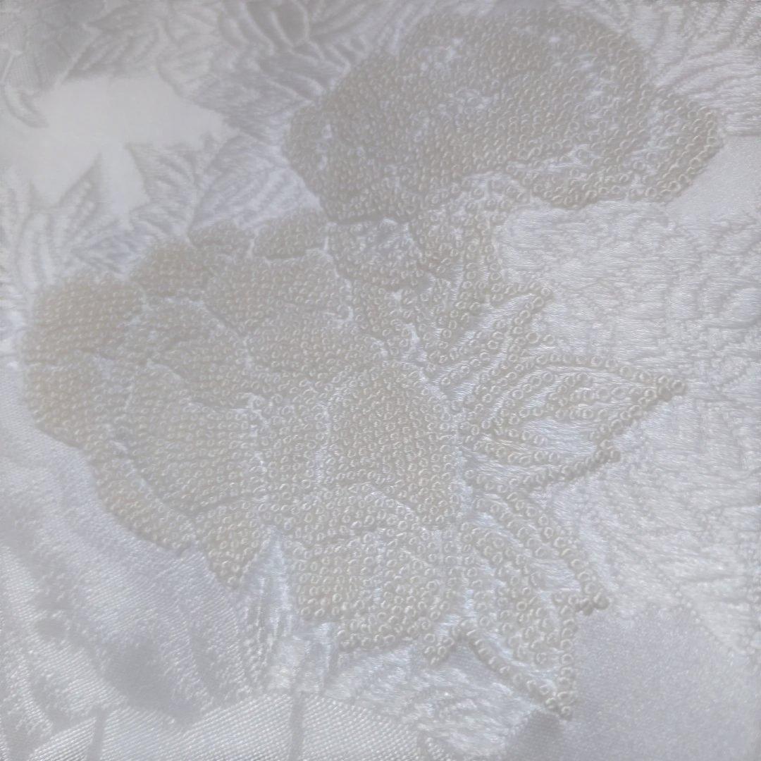 Shiro Uchikake Bridal Kimono Silk Full Sagara Embroidery White Wedding Robe