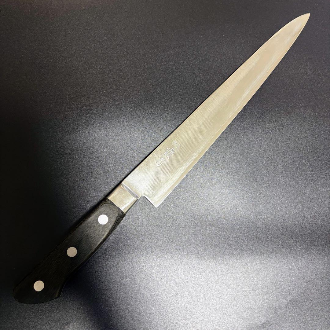 Endo Shoji Kasumino Sujihiki Slicing Knife Suminagashi 270mm, Sharpened