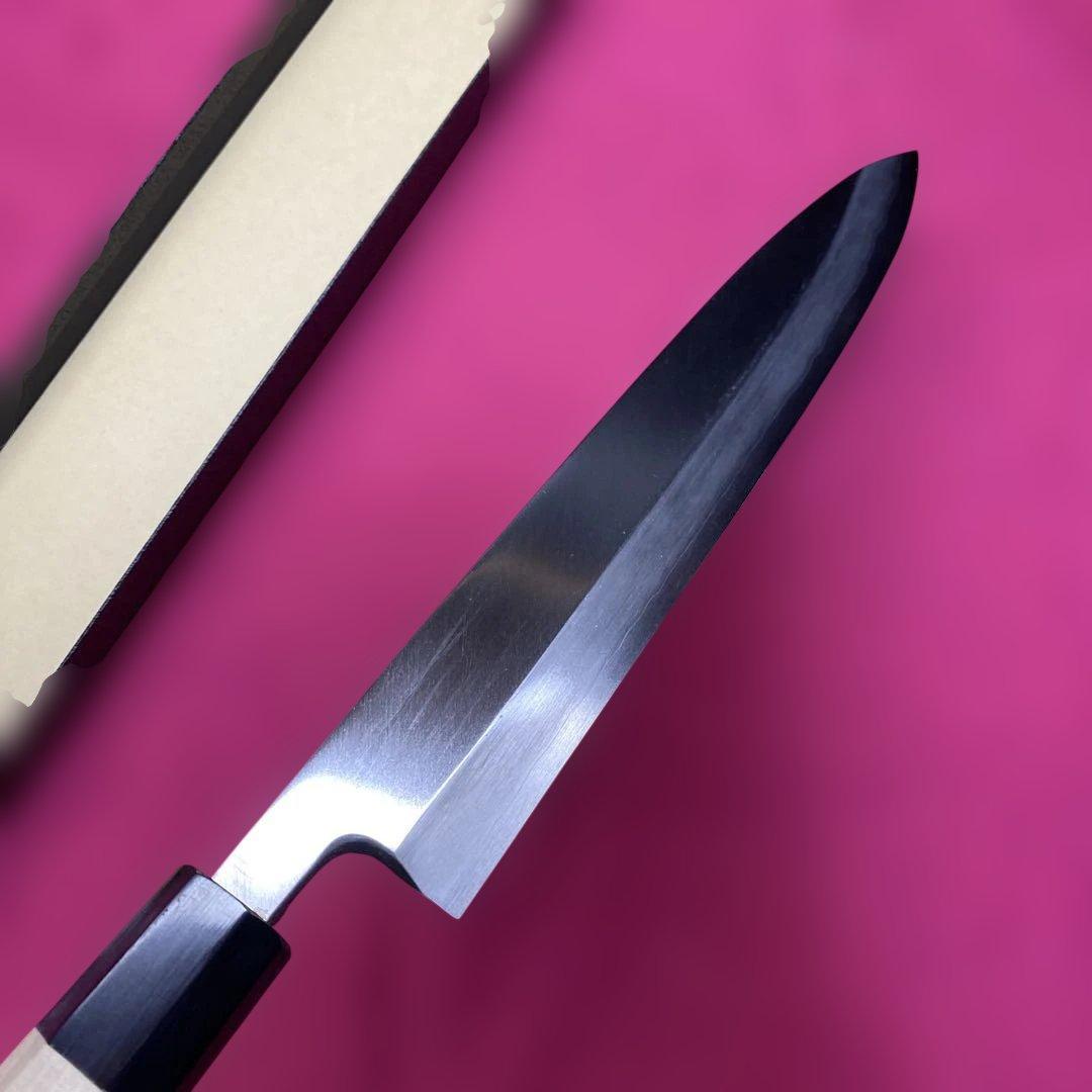 Minoroshi Masao Japanese Knife Ginsan Steel Single Bevel Buffalo Horn Handle 240mm