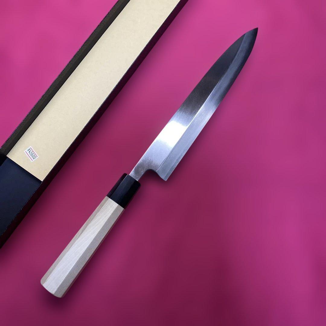 Minoroshi Masao Japanese Knife Ginsan Steel Single Bevel Buffalo Horn Handle 240mm