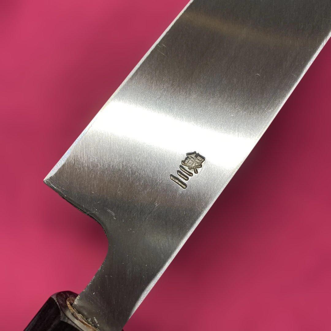 Minoroshi Masao Japanese Knife Ginsan Steel Single Bevel Buffalo Horn Handle 240mm