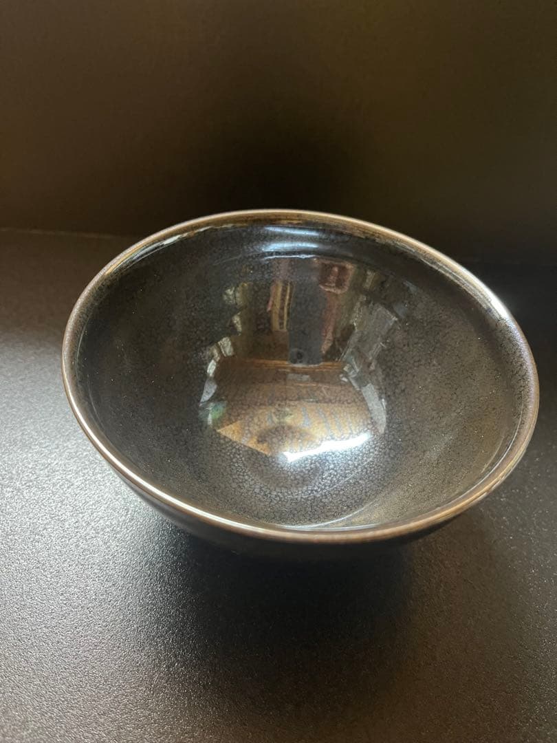 Tokei Tenmoku Tea Bowl Chawan Black Glaze with Wooden Box