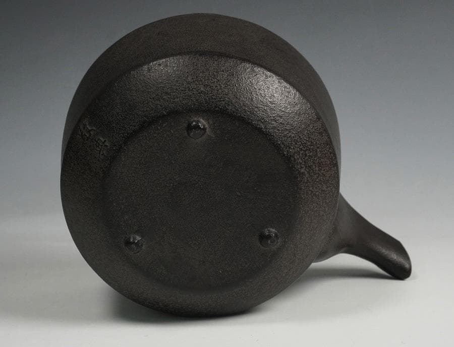 Takahashi Keiten Choshi Kettle, Bamboo Relief, Copper Lid, Boxed