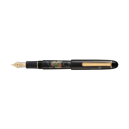 Sekisei Gaho Maki-e Fountain Pen Grape Design AX-8875-00 14K Nib Made in Japan