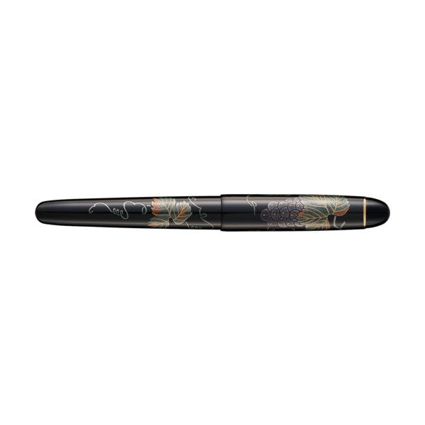 Sekisei Gaho Maki-e Fountain Pen Grape Design AX-8875-00 14K Nib Made in Japan